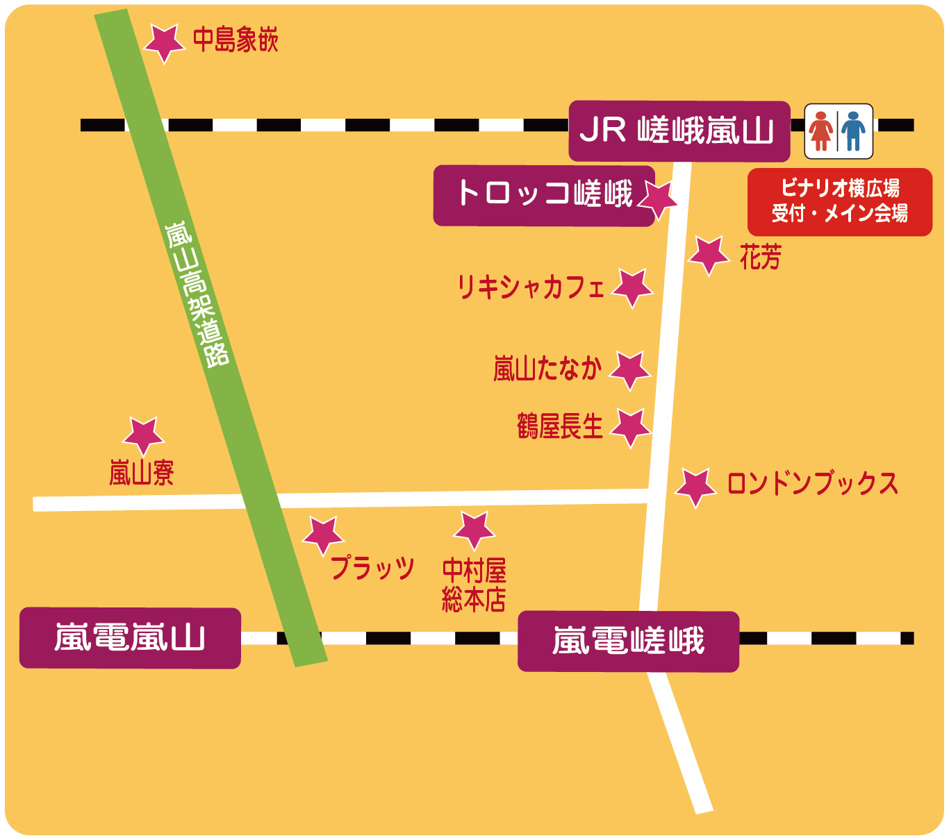 LINEスタンプラリー＆抽選会 - 嵯峨嵐山夏祭り2025